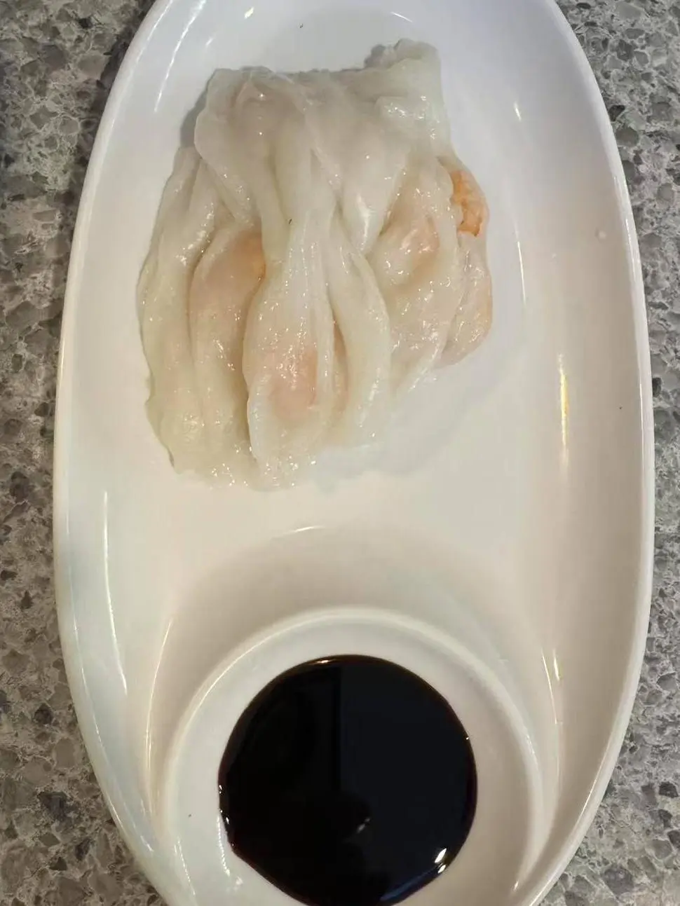 NEW-Golden-Lotus-Chinese-Restaurant-Shrimp-Cheung-Fun-Orlando Shrimp Cheung Fun - Rice noodle roll stuffed with shrimp, served with soy sauce at NEW Golden Lotus Chinese Restaurant in Orlando